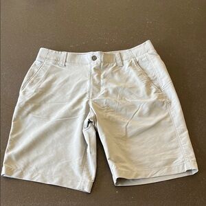 Under Armour Light Gray Flat Front Shorts